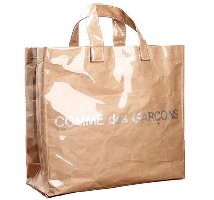 CDG Comme des Garcons  heart kraft paper PVC Women Tote Bag Rei Kawakubo | eBay UK