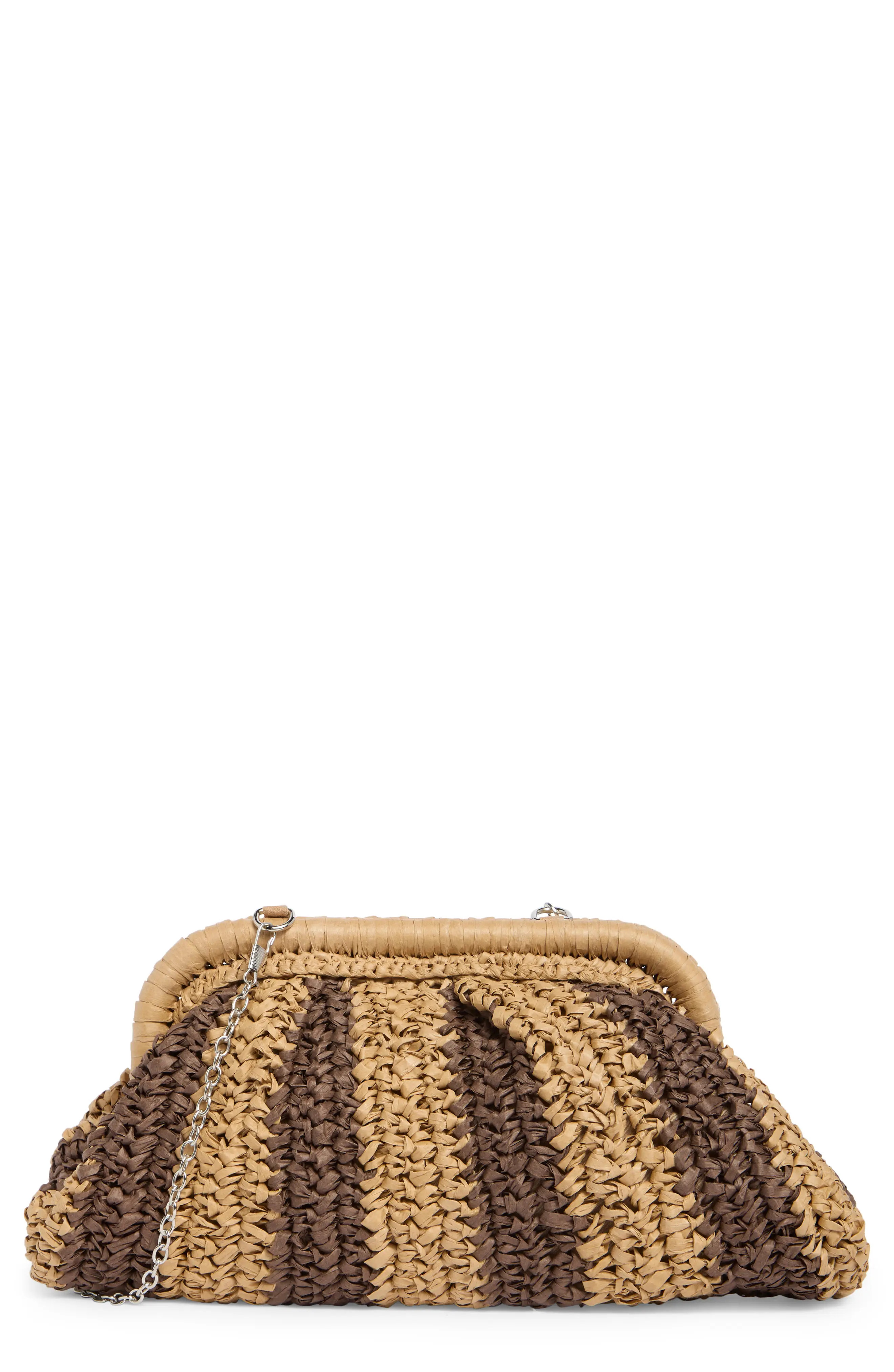 Collection XIIX Stripe Raffia Clutch (Women) | Nordstromrack | Nordstrom Rack