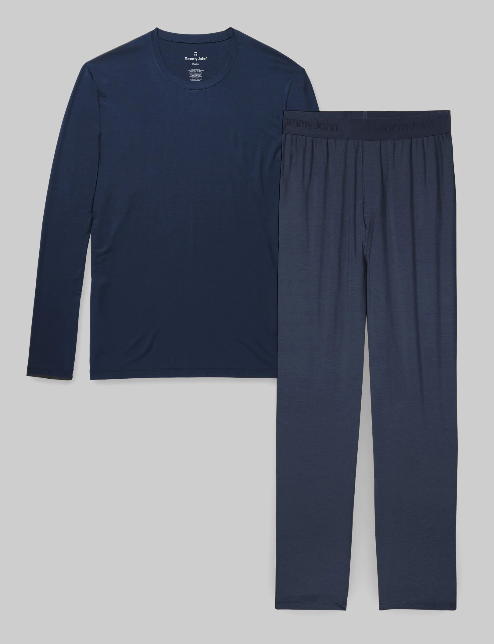 Second Skin Long Sleeve Sleep Tee & Pant Set | Tommy John