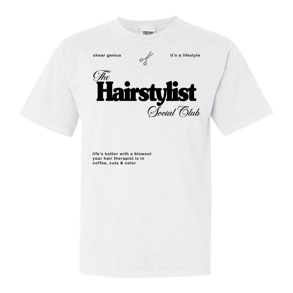 'Hairstylist Social Club' T-Shirt | United Monograms