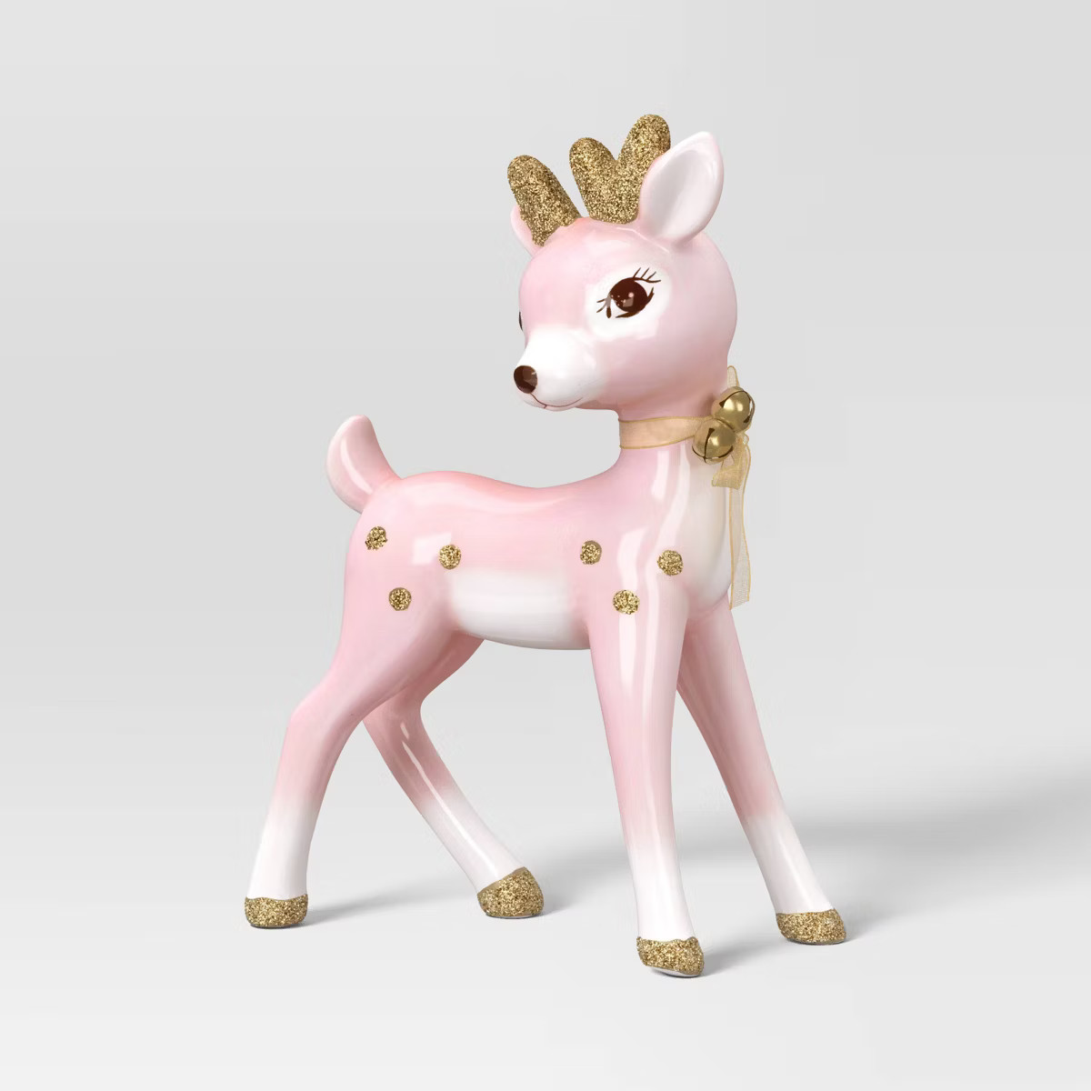 Christmas Ceramic Standing Pink Deer Decor - Wondershop™ | Target
