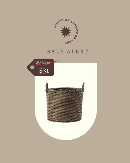 Save 44% OFF this McGee & Co. Indoor/Outdoor Woven Handled Basket!  Perfect for easily organizing anything from blankets to toys.

#LTKhome #LTKsalealert #LTKSeasonal