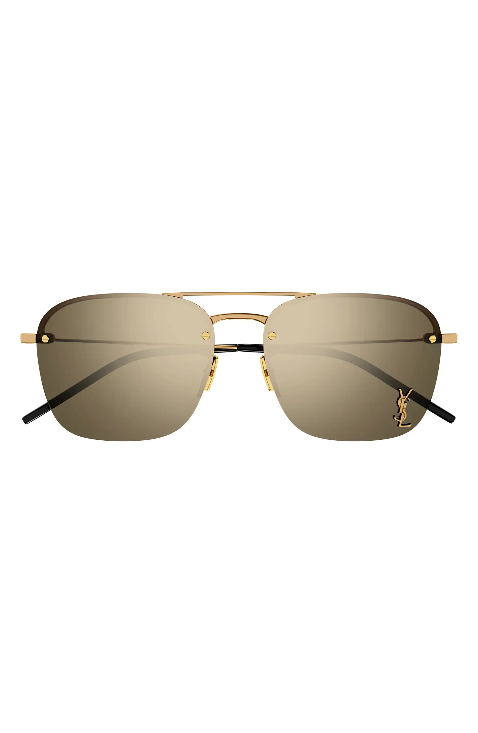 59mm Tinted Aviator Sunglasses | Nordstrom