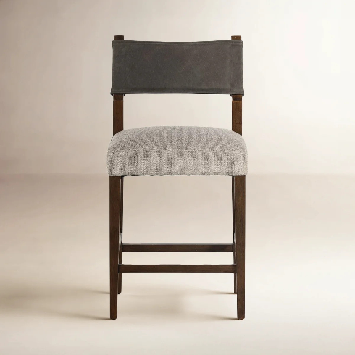 Lorretta Solid Wood Upholstered Low Back Stool | Wayfair North America