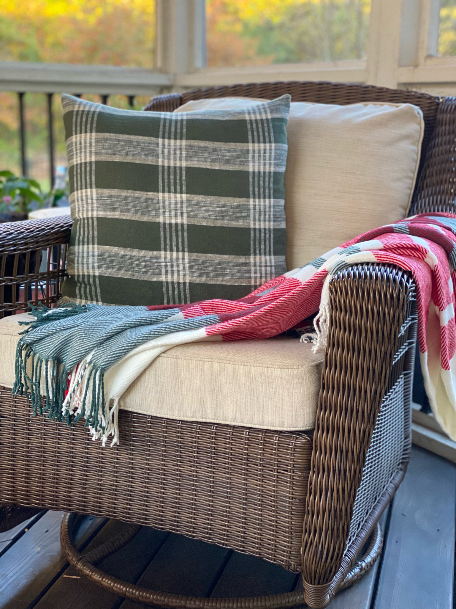 The coziest, affordable pillow and classic Christmas throw blanket. 