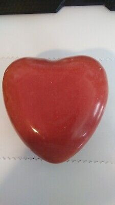 Vintage Italian Alabaster RED HEART Ducceschi Paperweight. D 3.5" x 3.5" x 1.2"  | eBay | eBay US