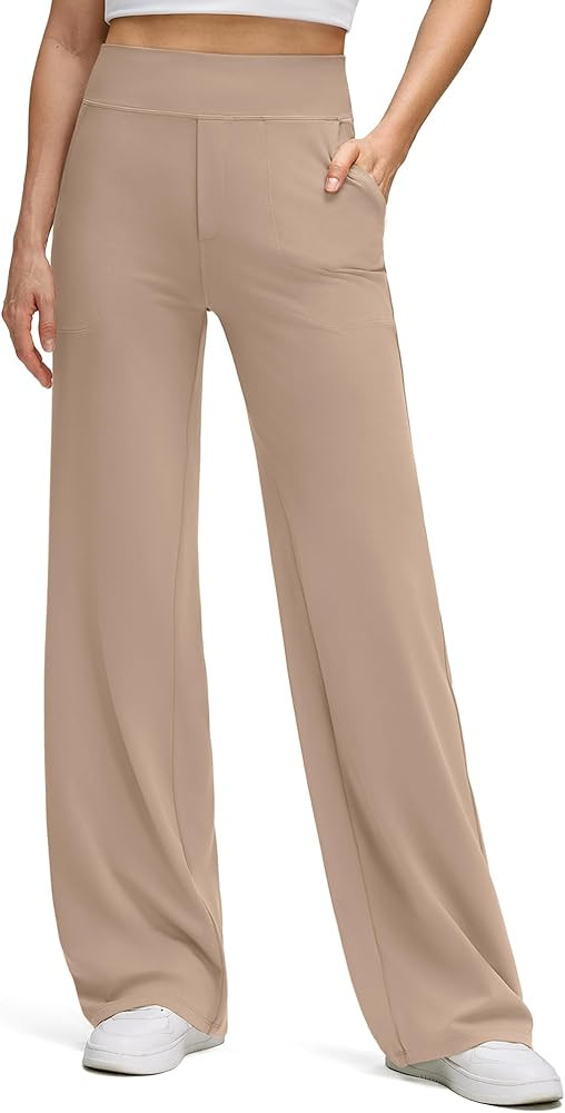 G4Free BareFeel High Stretch Wide Leg Pants for Women Soft Comfy Casual Yoga Pants with Pockets P... | Amazon (US)