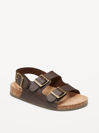 Faux-Leather Double-Strap Sandals for Toddler Boys | Old Navy (CA)