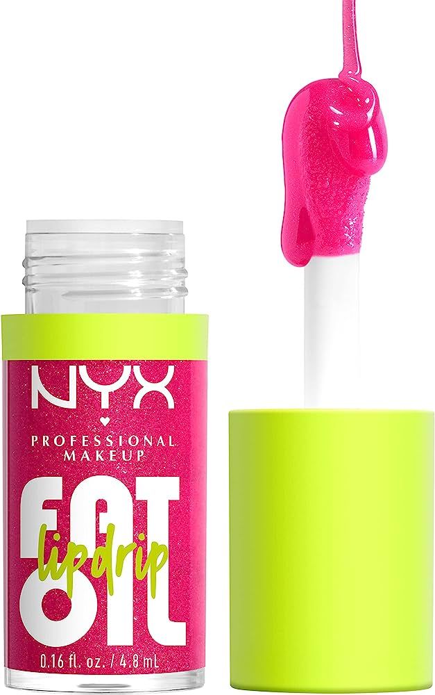 NYX PROFESSIONAL MAKEUP Fat Oil Lip Drip, Moisturizing, Shiny and Vegan Tinted Lip Gloss - Superm... | Amazon (US)