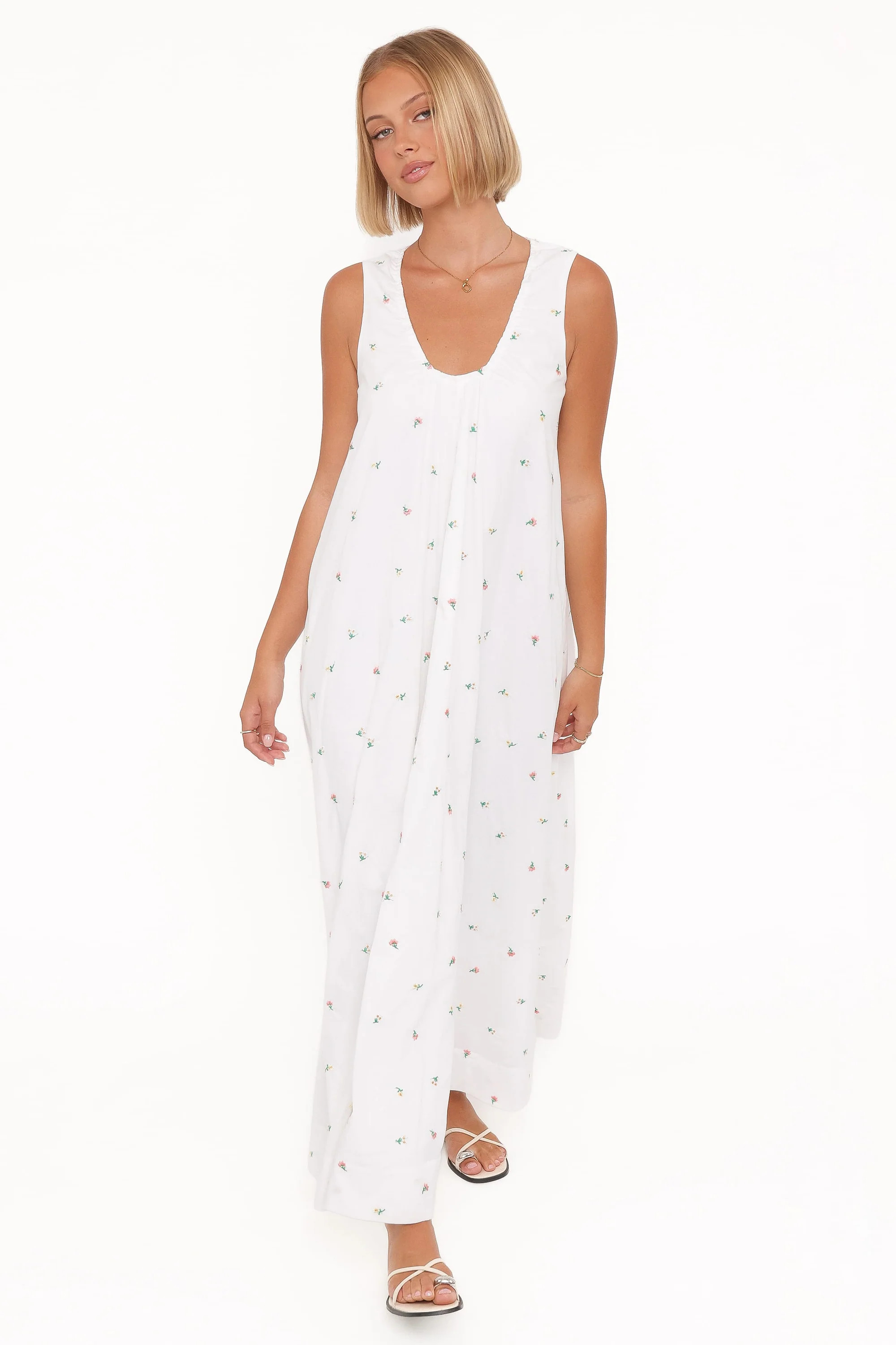 Laurita Maxi Dress - White Floral | Petal & Pup (US)