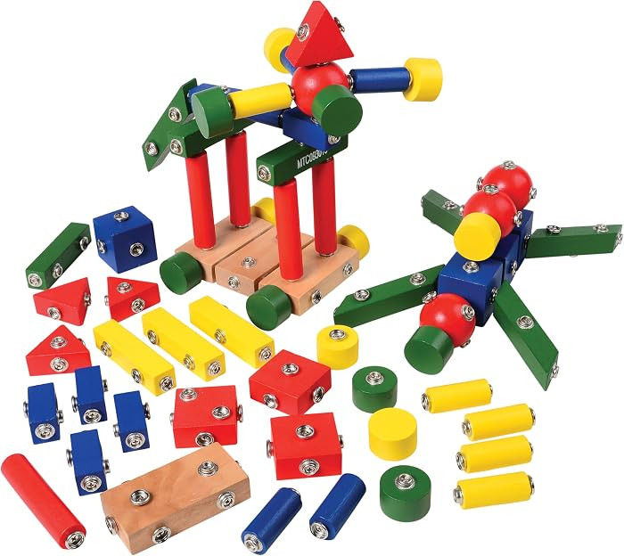 Constructive Playthings Children's Snap N Play Building Blocks for Toddlers 3-5 Years with Drawst... | Amazon (US)