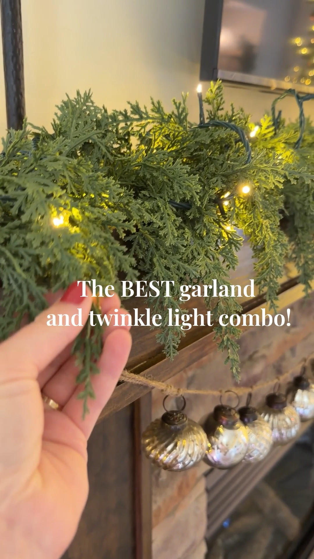 Christmas garland | holiday decor | Christmas mantle | twinkle lights | plug-in lights | Norfolk pine garland | realistic, Christmas garland | winter mantle

#LTKHome #LTKHoliday #LTKCyberWeek