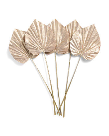 Set Of 5 Palm Leaf Stems | TJ Maxx