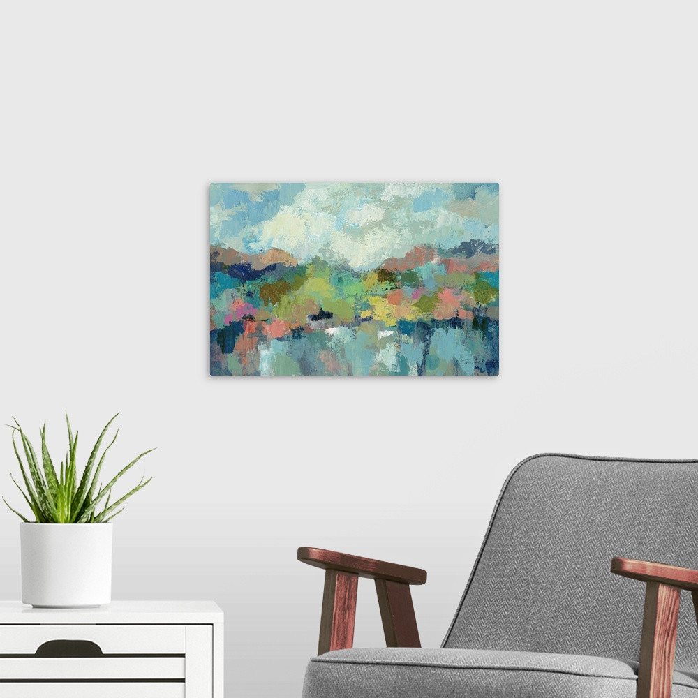 Abstract Lakeside Wall Art | Great Big Canvas - Dynamic