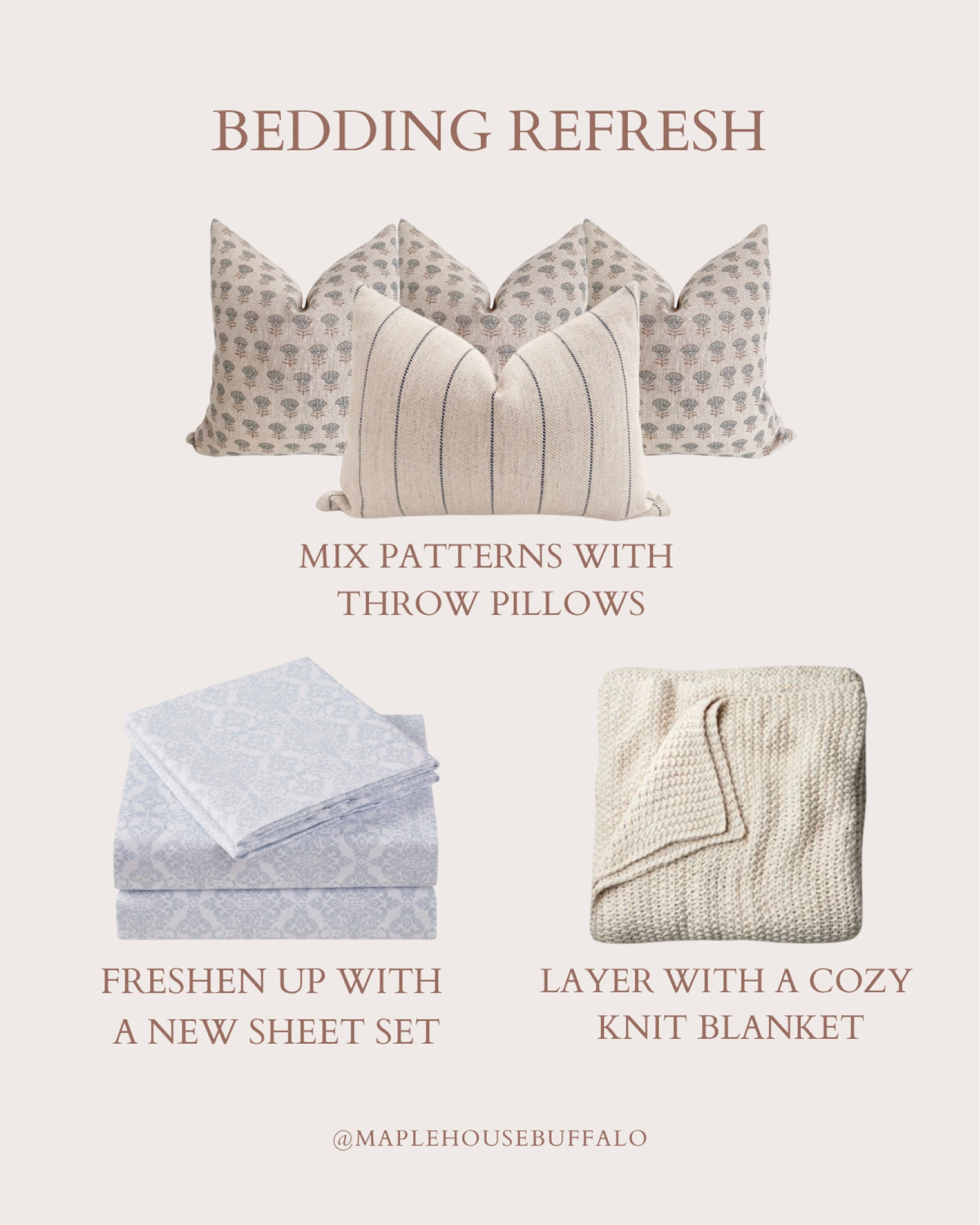 Refresh your bedding to prepare for the long winter months ahead 
Throw blankets | throw pillows | cozy | Mellanni sheets, Hackner Home designer handmade pillows & pillow covers | blue and white

#LTKhome #LTKSeasonal #LTKstyletip