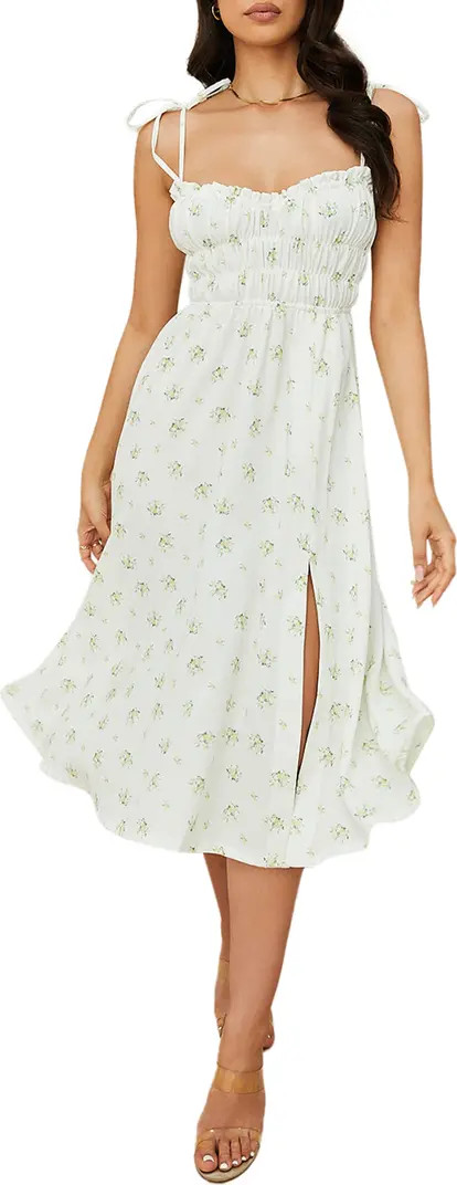 Christabel Shirred Midi Dress | Nordstrom