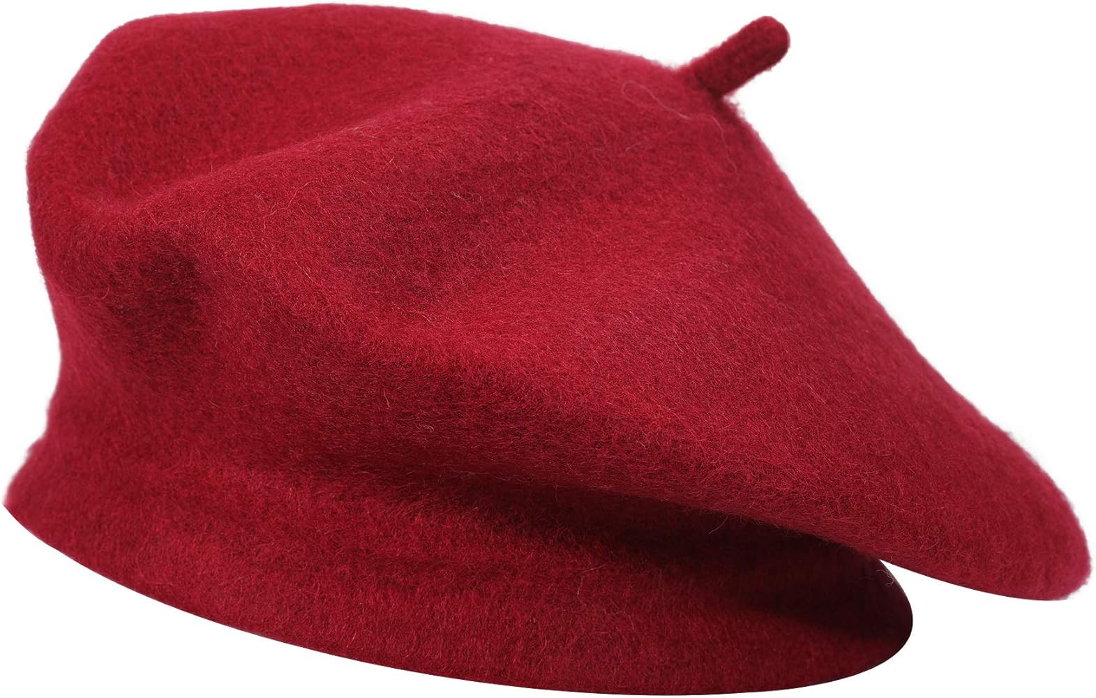ZLYC Wool French Beret Hat Solid Color Beret Cap for Women Girls | Amazon (US)