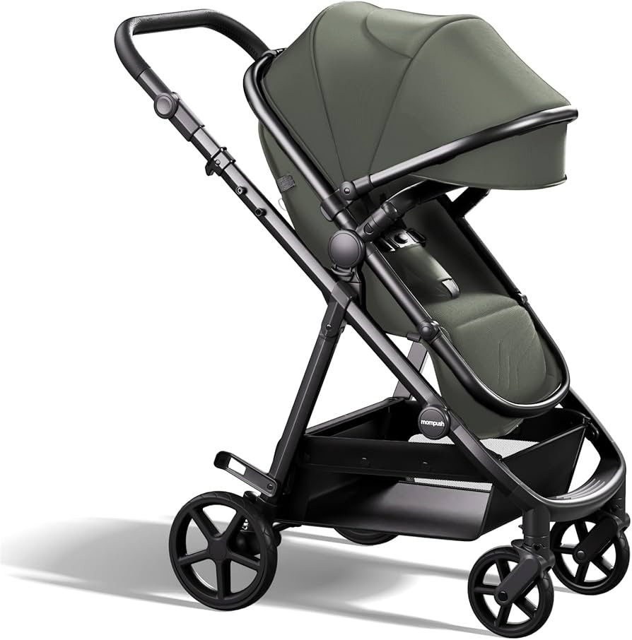 Mompush Baby Stroller, Convertible 2-in-1, Infant Car Seat Compatible, Includes Adapter - Sturdy ... | Amazon (US)