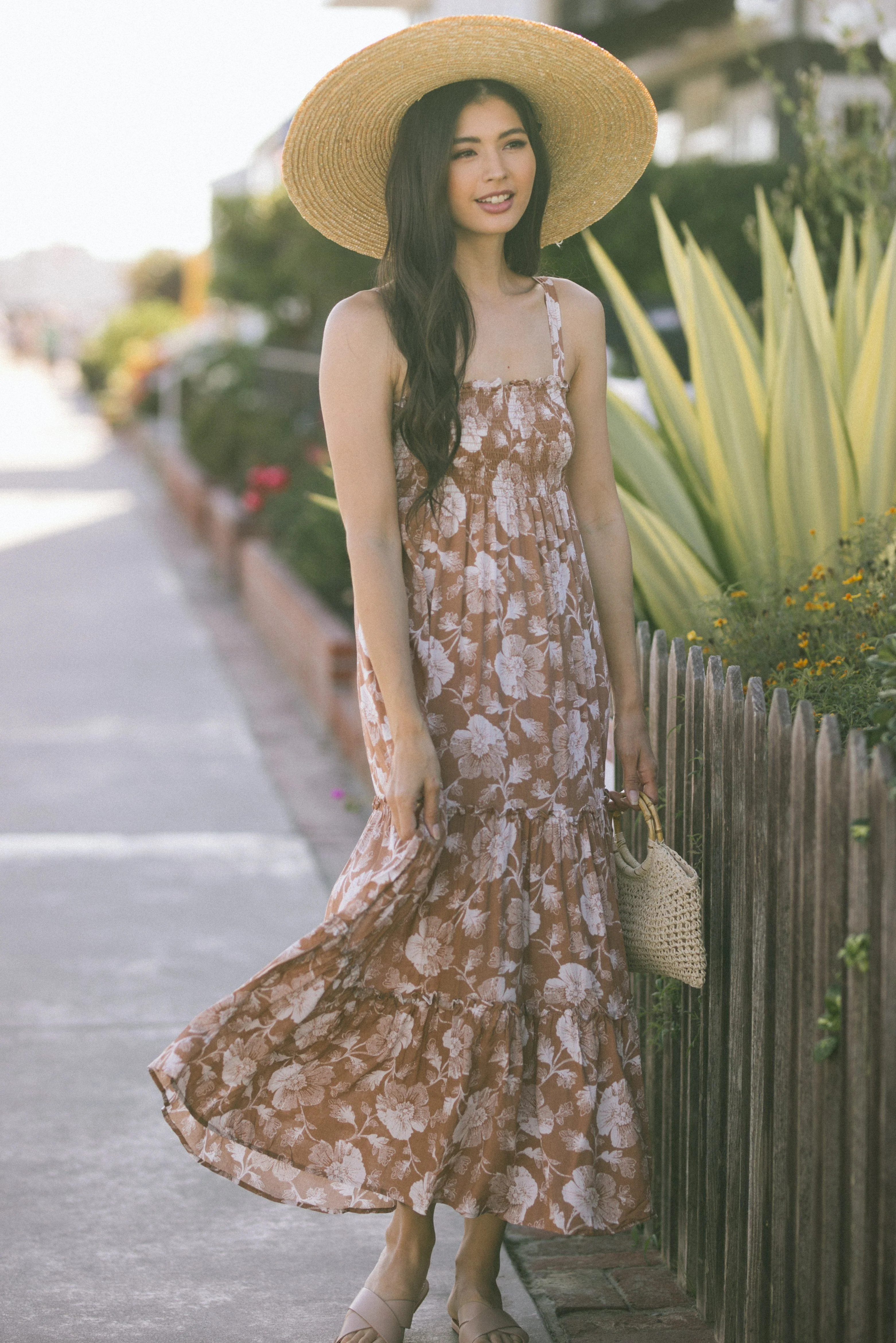 Laurie Smocked Midi Dress | Morning Lavender