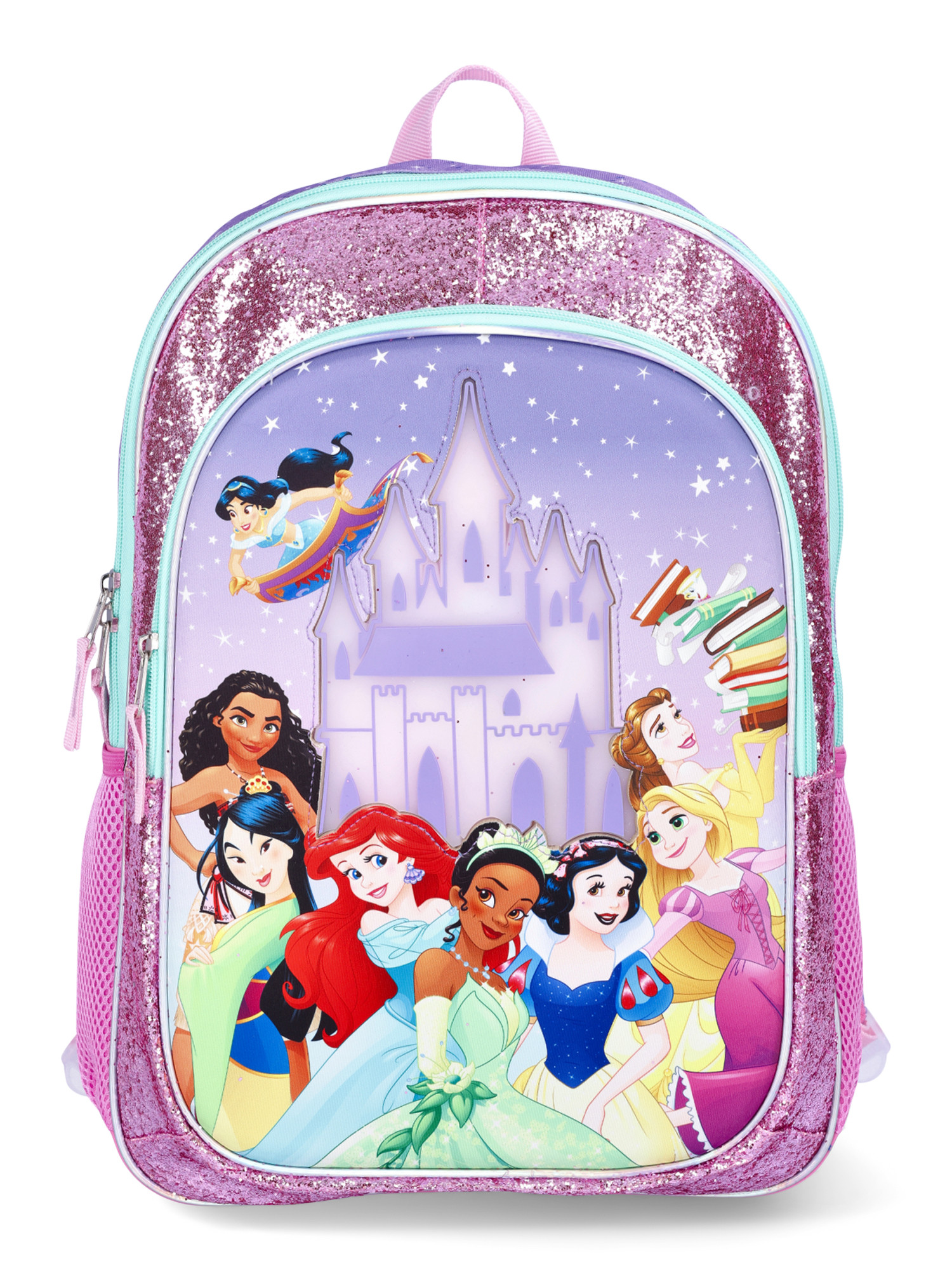 Disney Princess Girls 17" Light Up Backpack, Multi-Color | Walmart (US)