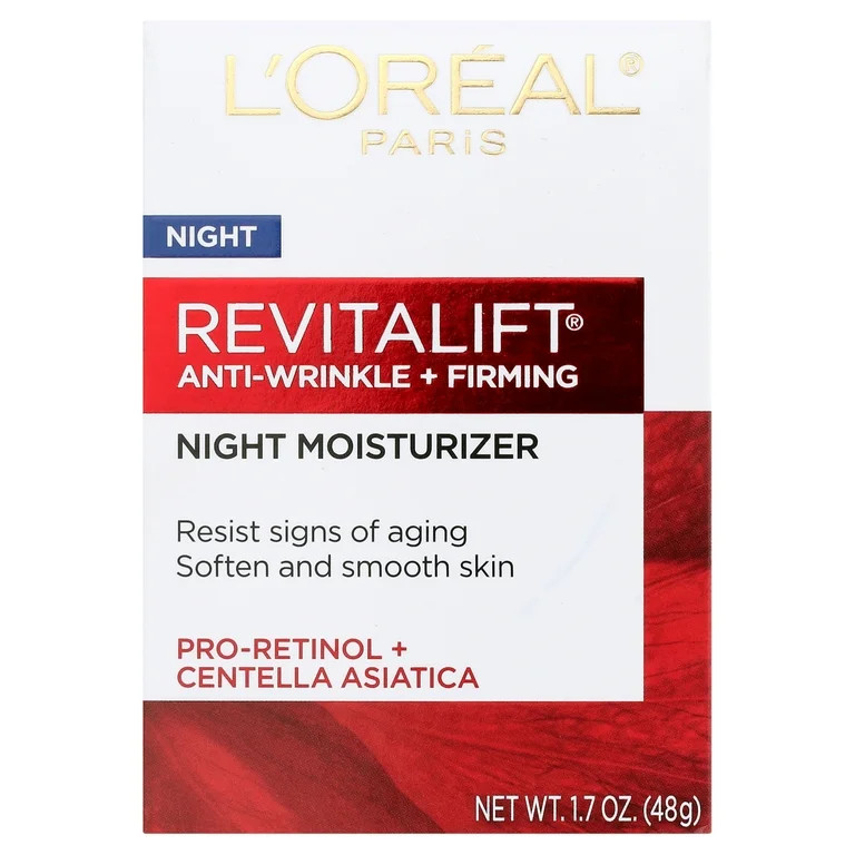 L'Oreal Paris Revitalift Anti-Wrinkle and Firming Night Cream, 1.7 oz | Walmart (US)