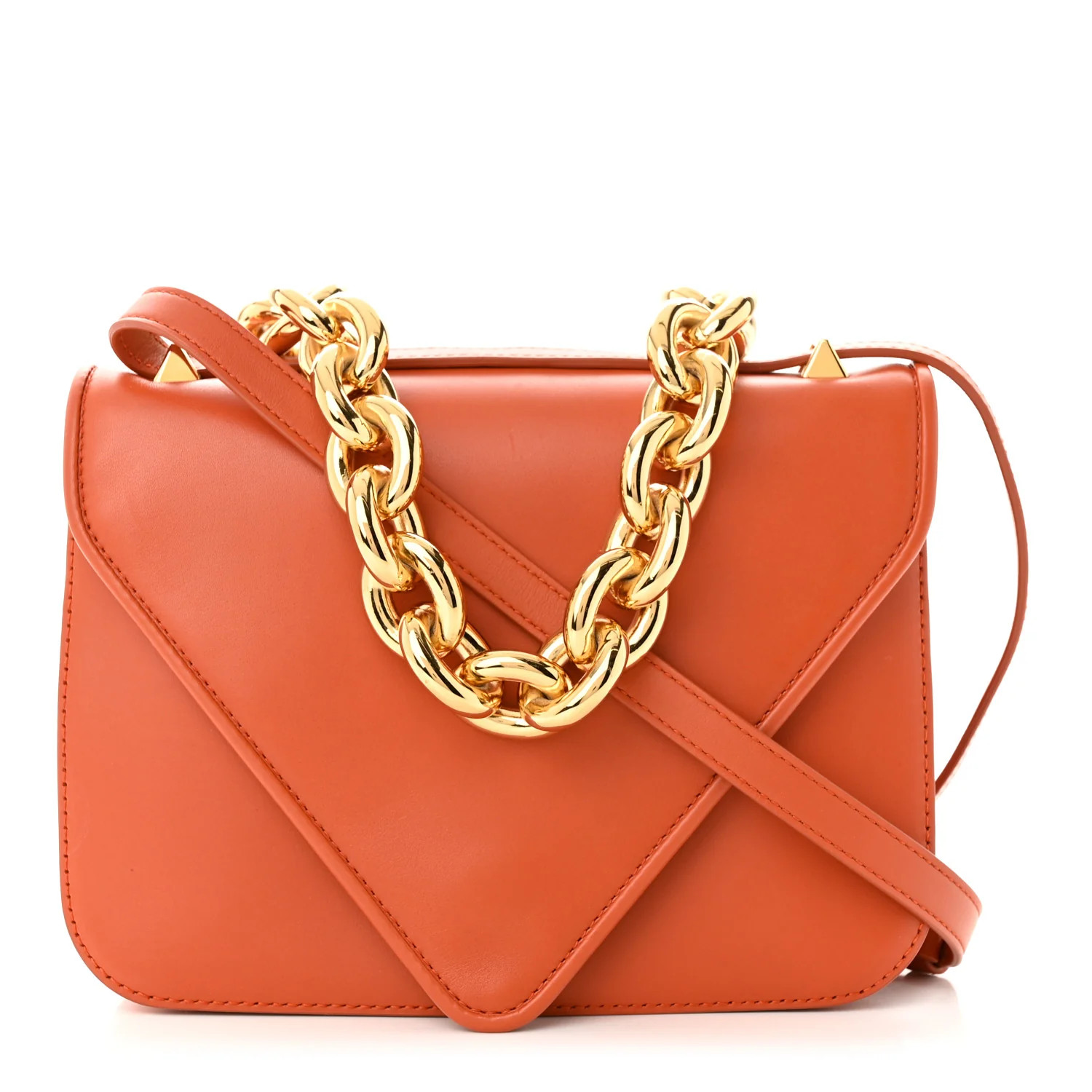 Calfskin Mount Envelope Bag Maple | FASHIONPHILE (US)