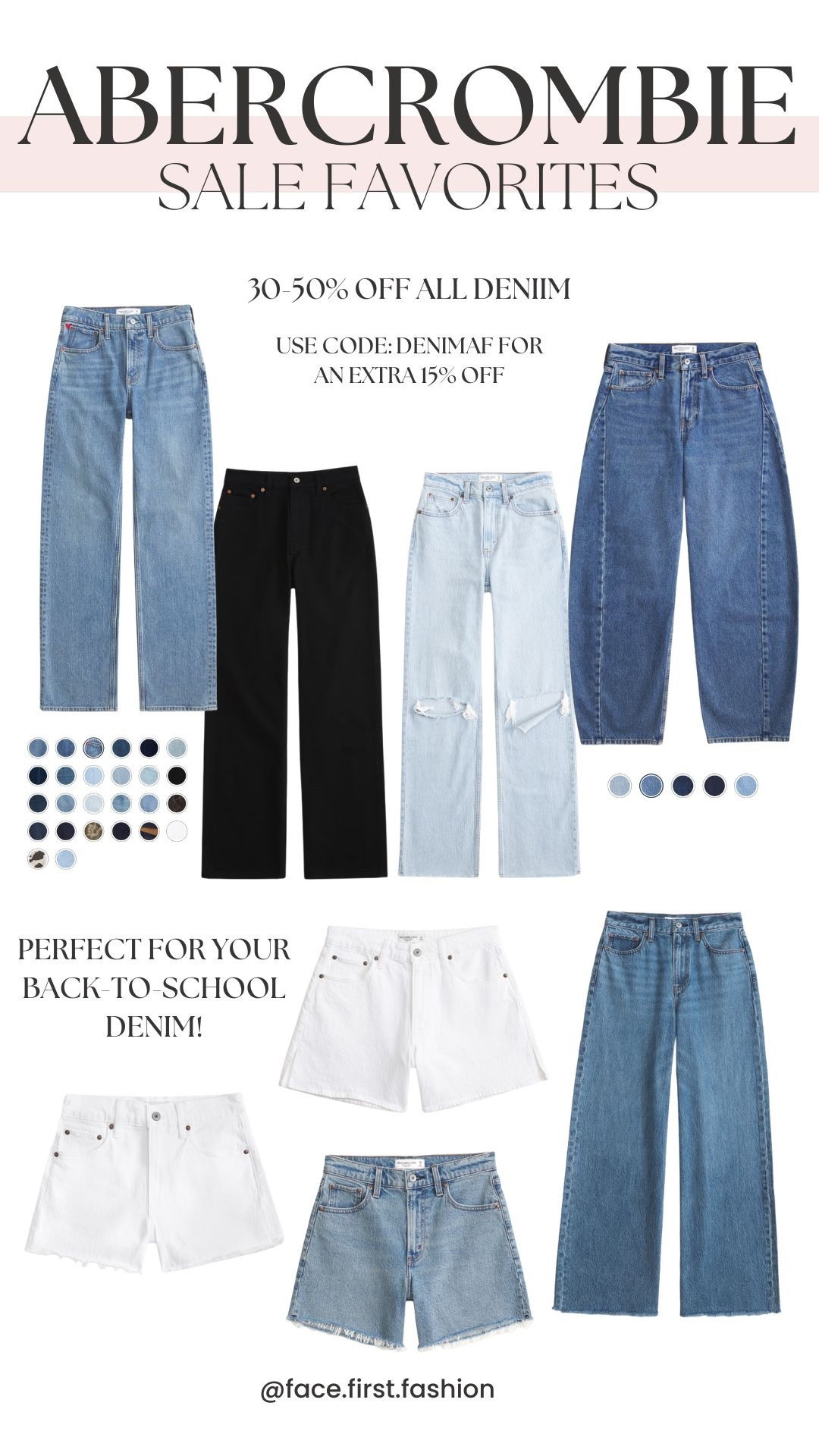 ABERCROMBIE SALE IS LIVE‼️ get your jeans for fall for 30-50% off! Use code DENIMAF for an extra 15% off at checkout! Abercrombie sale, jeans, back to school, denim.

#LTKSaleAlert #LTKStyleTip