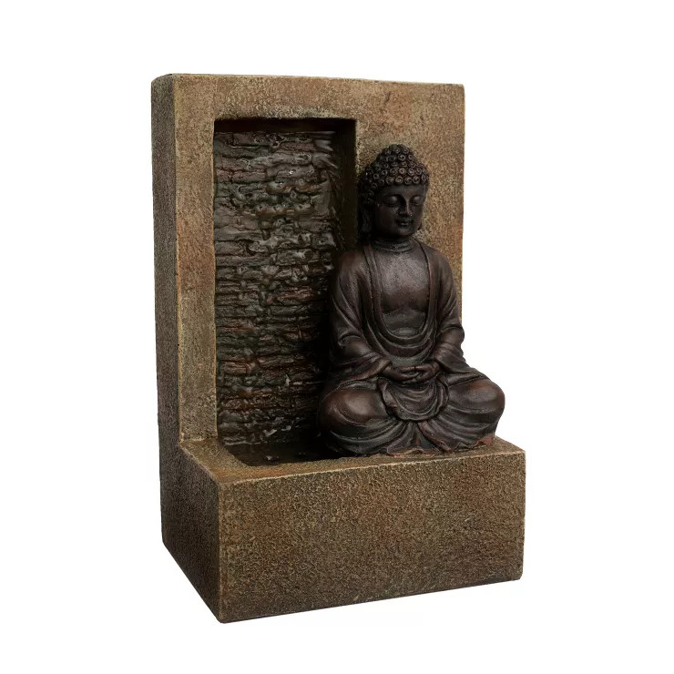 Nature Spring Sitting Buddha Indoor Water Fountain | Target