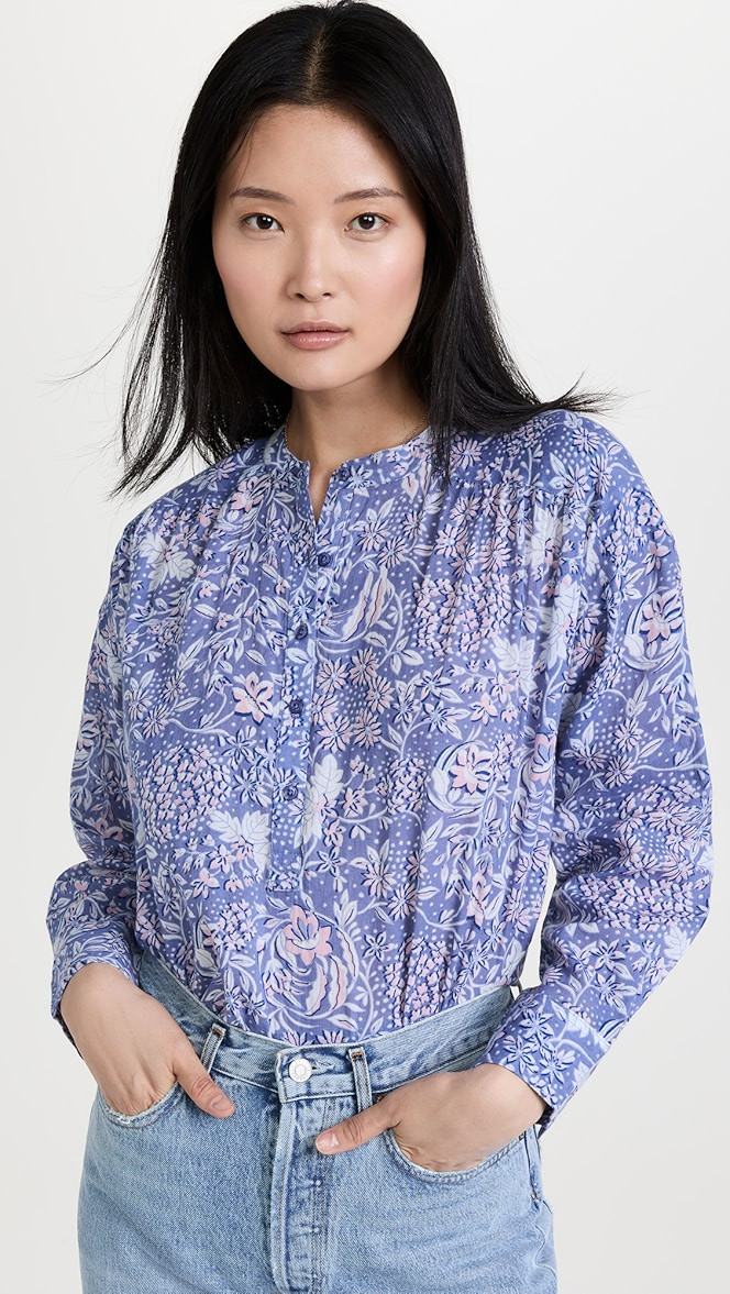 Wild Floral Henley Top | Shopbop