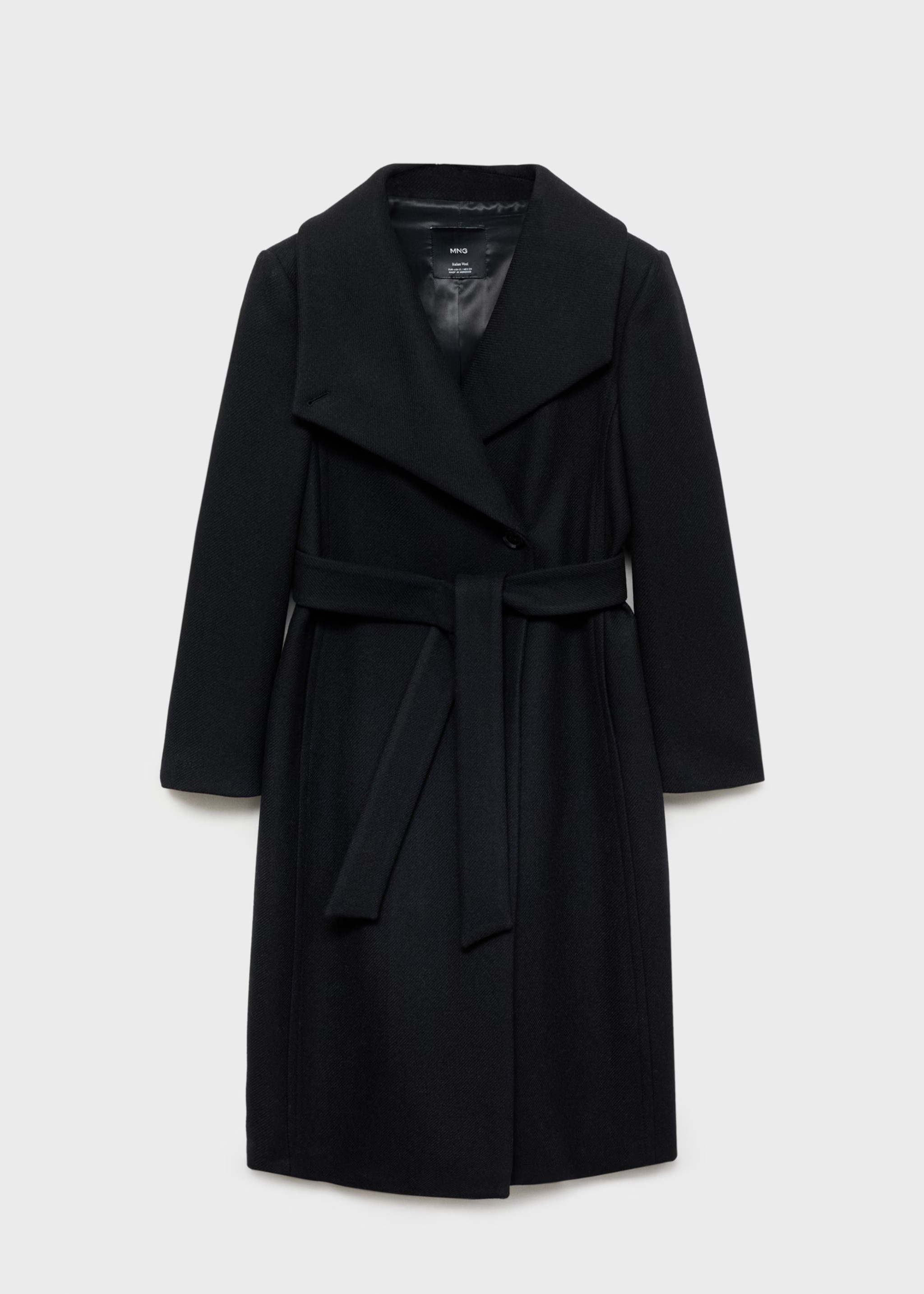 Woolen coat with belt - Women | MANGO USA | Mango (US/MX/AU)