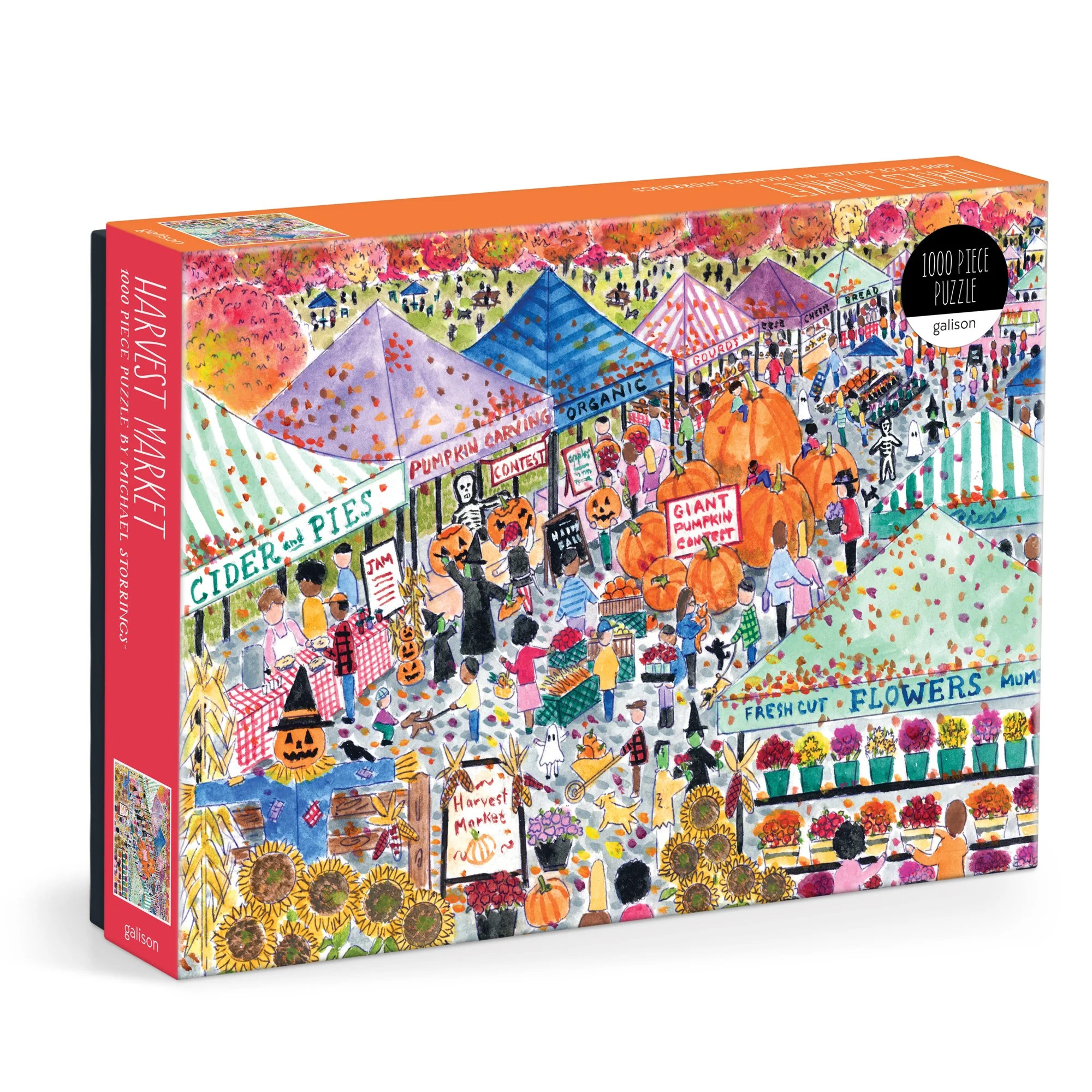 Michael Storrings Harvest Market 1000 Piece Puzzle | Galison