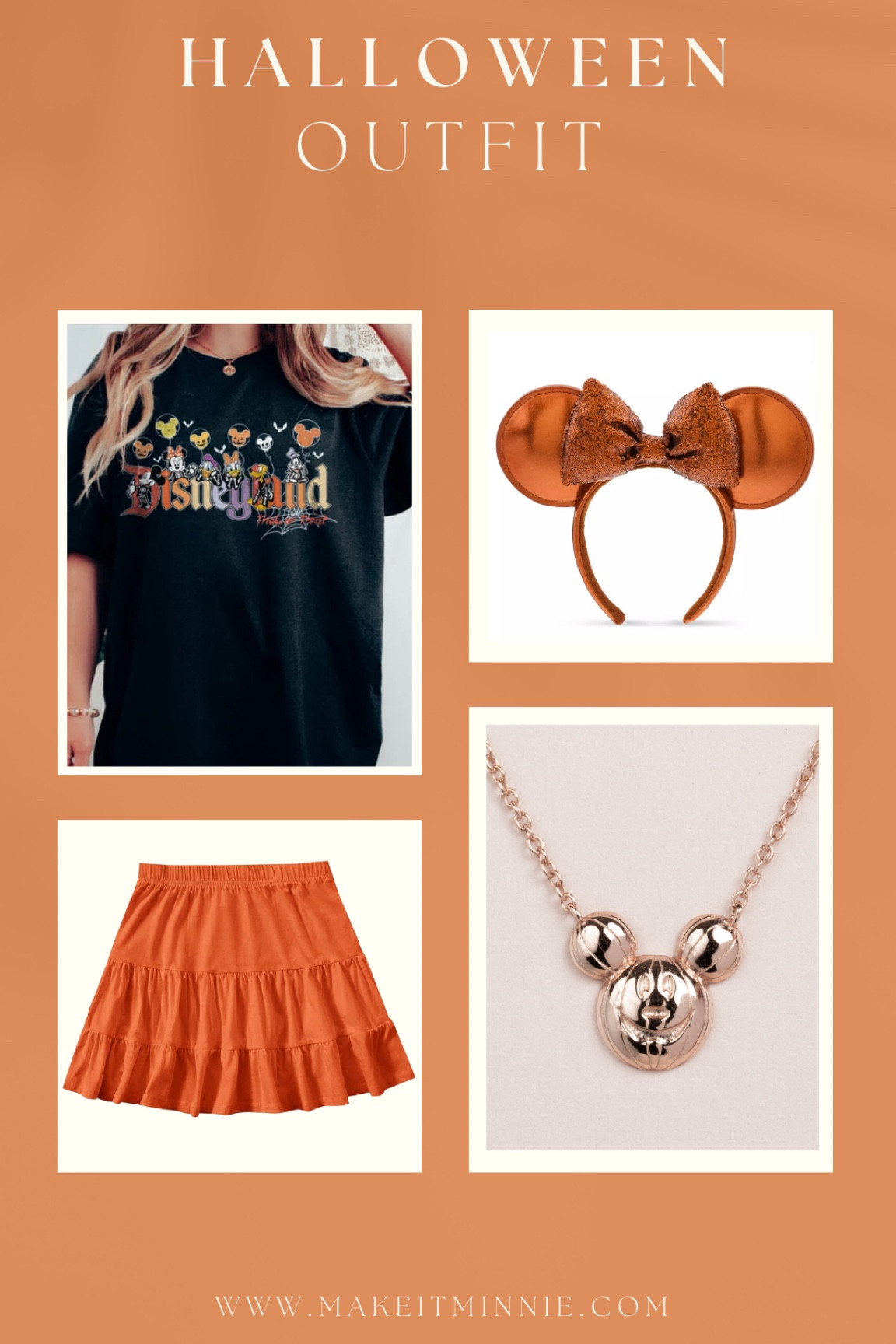 Spooky season is here! Time to dress for it 🎃 #makeitminnie #halloweenstyle #miniskirt #orangeminiskirt #disneystyle #disneyfashion #halloweendisney 

#LTKSeasonal #LTKunder100 #LTKunder50
