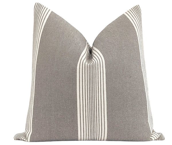 Newberry Stone Cabana Stripe Pillow | Land of Pillows