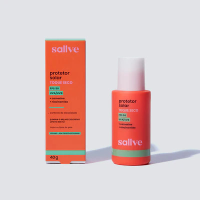 Protetor Solar Toque Seco FPS50 - Sallve: controla a oleosidade | Sallve (BR)