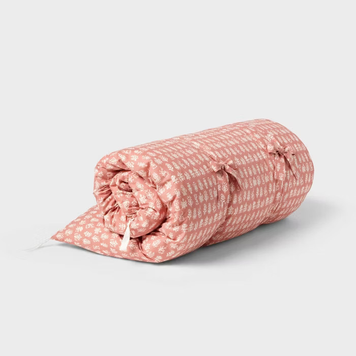 Printed Lounge Pillow Block Print Rose - Threshold™ | Target