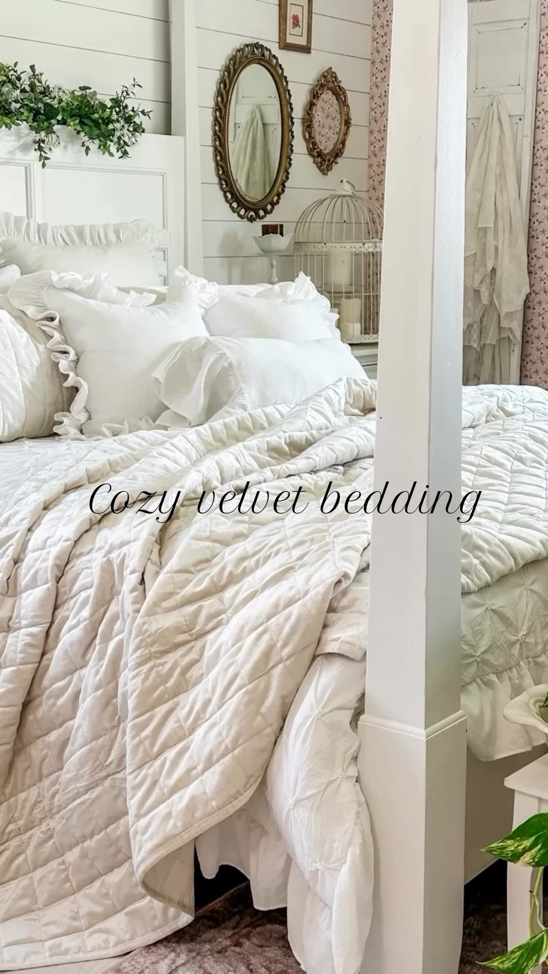 Happy weekend friends! 
Let’s chat about making your bedroom cozy without breaking the bank. I love mixing textures and fabrics to create a warm and inviting space. I just received this amazing Luxury 3 piece Velvet Bedspread and it’s giving me major cozy vibes. It’s on sale right now. Plus, it comes in tons of colors and is on sale! 😍
Bedding sale 
#shabbychicdecor #cozybedroom #beddingsets #bedroominspo #bedroomdecor #bedding #interiordesign #neutrals #cozyvibes #amazonhomedecor #homedecorideas #velvetbedding #fallforhomedecor #cozyseason #cottagecore #cottagedecor #amazon #gifted #ad

#LTKFindsUnder100 #LTKFindsUnder50 #LTKHome