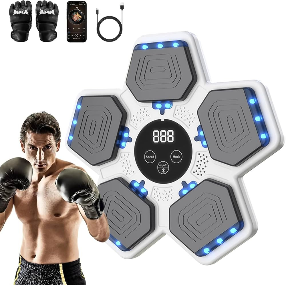2025 Music Boxing Machine for Adults and Kids, Smart Bluetooth Boxing Training Equipment with Glo... | Amazon (US)