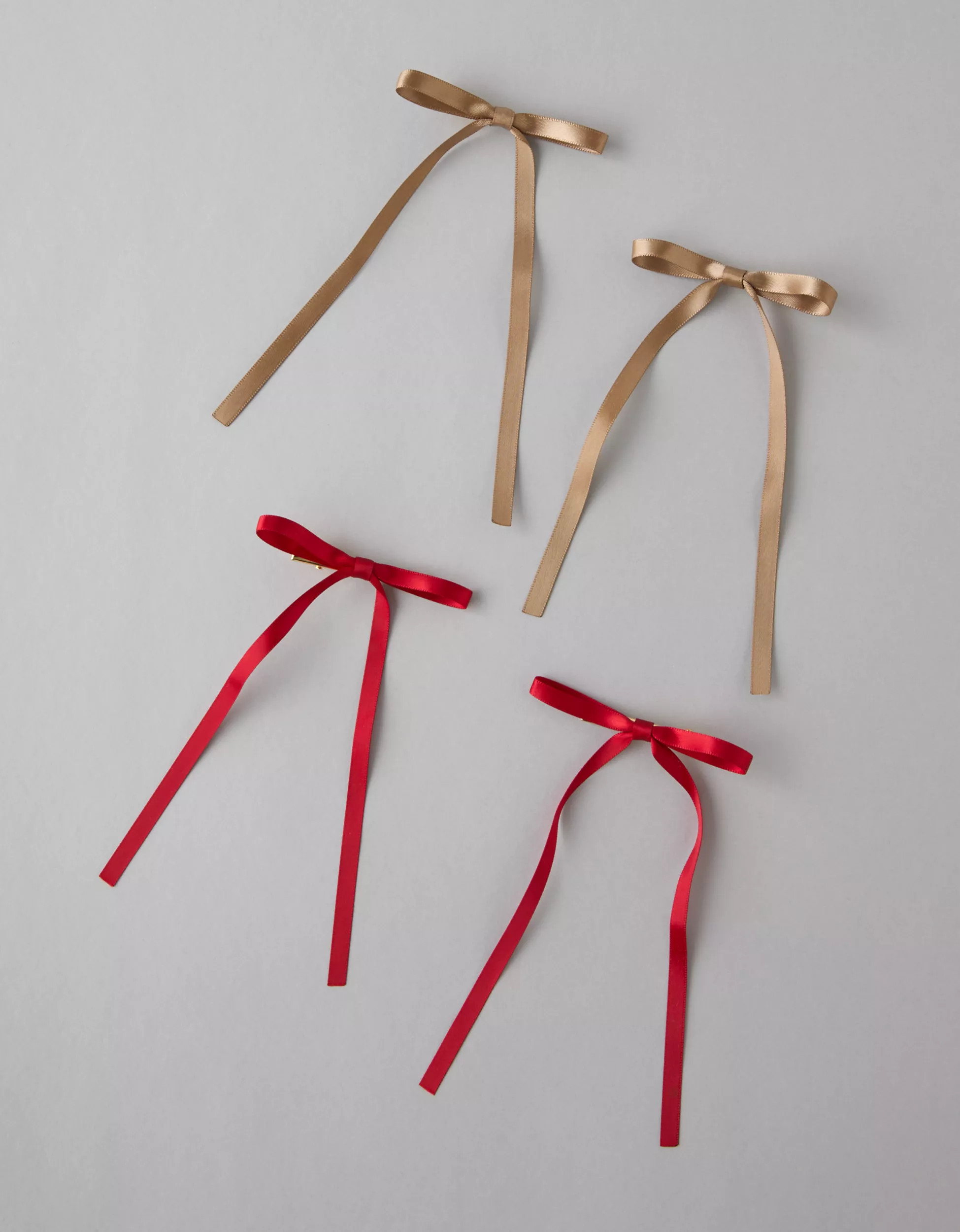 AE Skinny Bow Clips 4-Pack | American Eagle Outfitters (US & CA)