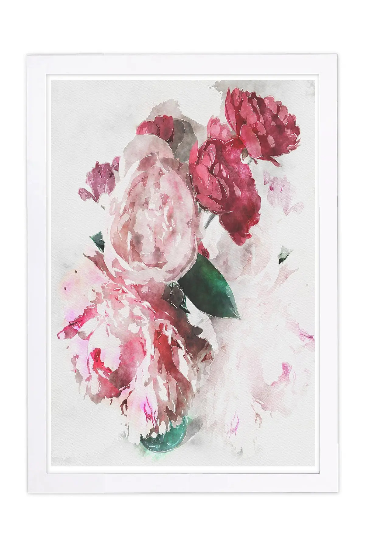 Wynwood Studio Peony Vase Pink Framed Wall Art at Nordstrom Rack | Nordstrom Rack