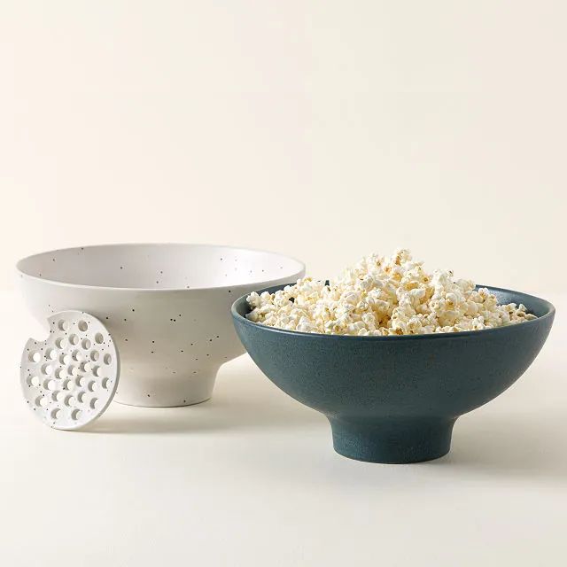 The Popcorn Bowl with Kernel Sifter | UncommonGoods