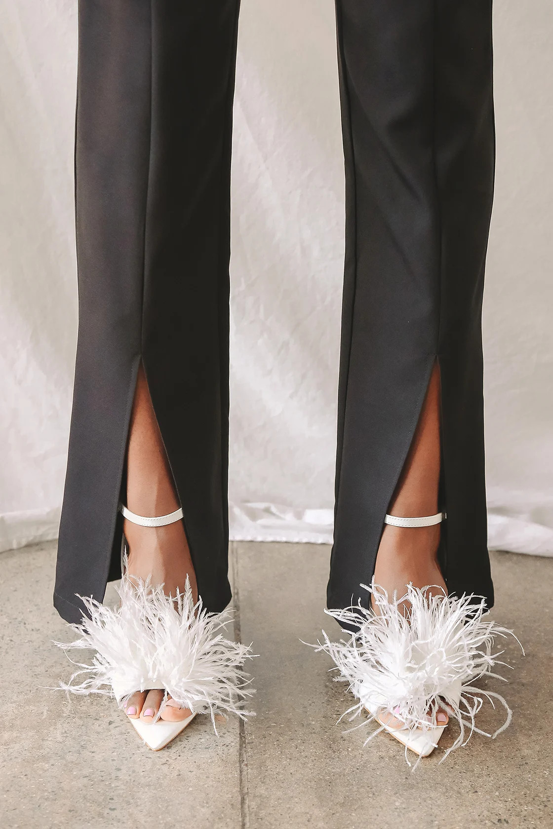 Harlee White Patent Feather High Heel Sandals | Lulus (US)