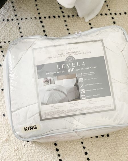 White goose down comforter 

#LTKHome