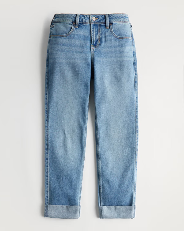 Women's Low-Rise Medium Wash Boyfriend Jeans | Women's Up To 50% Off Select Styles | HollisterCo.... | Hollister (US)