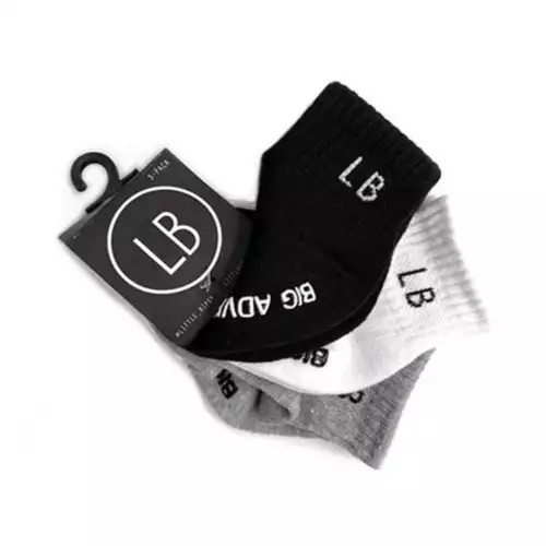 Baby Little Bipsy Logo 3 Pack Ankle Socks | Scheels