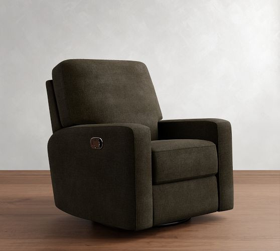 PB Comfort Modern Square Arm Manual & Power Swivel Glider Recliner | Pottery Barn (US)