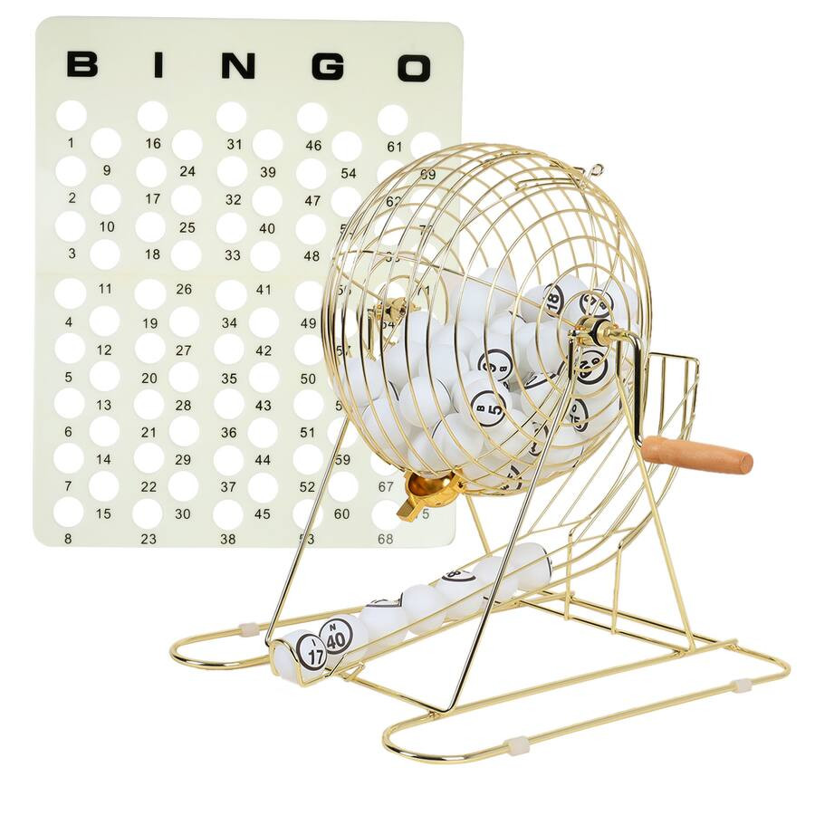 GSE Games & Sports Expert - Large Bingo Game Set with 12" Bingo Cage and 1.5" Ping Pong Size Bing... | Best Buy U.S.