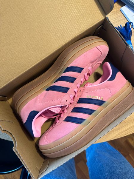 Order one full size down in adidas gazelle! So cute with the fun colors and slight platform! My faves!!! 

#LTKFindsUnder100 #LTKStyleTip #LTKShoeCrush
