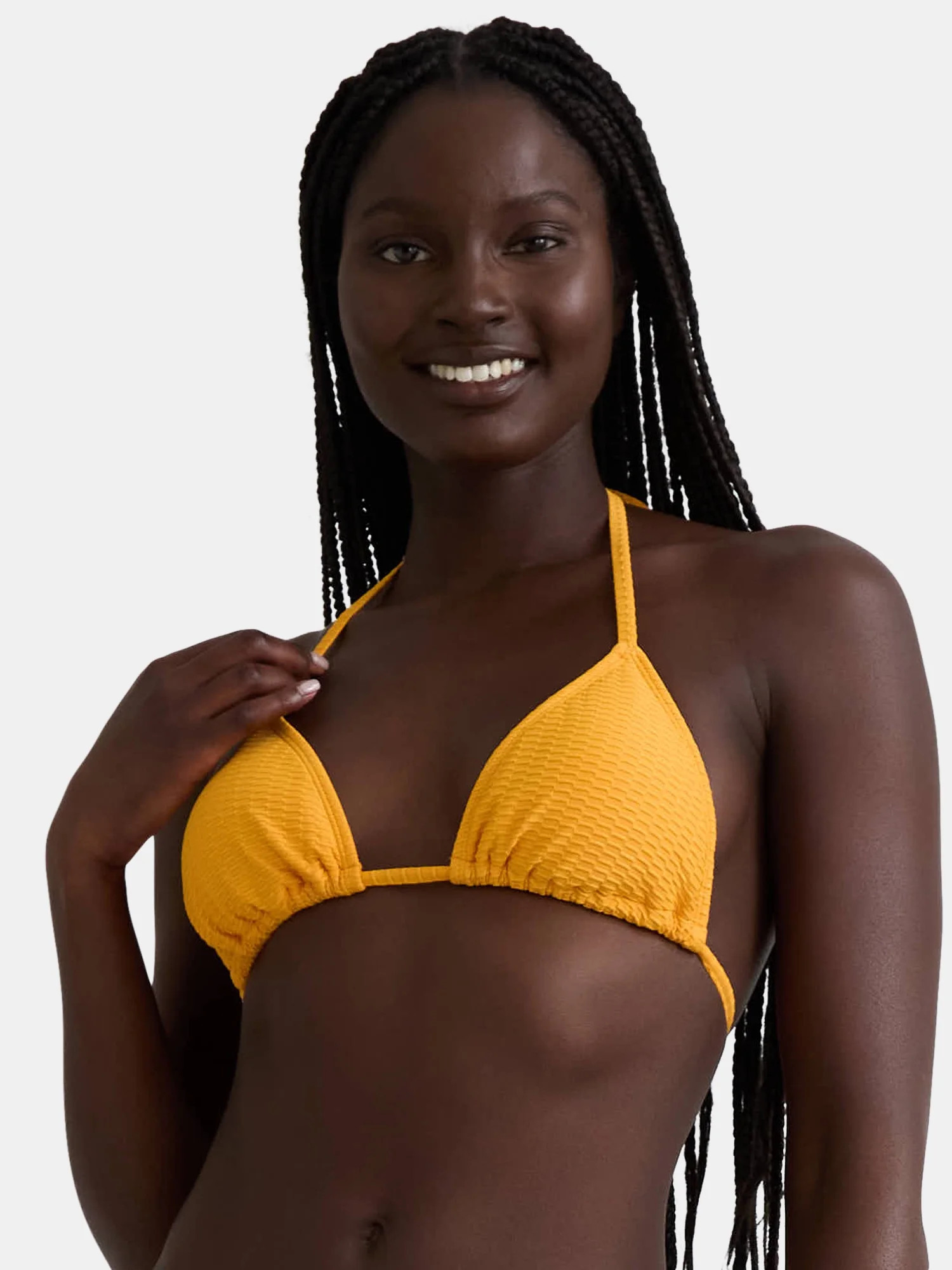 Jessica Simpson Women’s Lurex Popcorn Bikini Top, Sizes XS-XXL | Walmart (US)