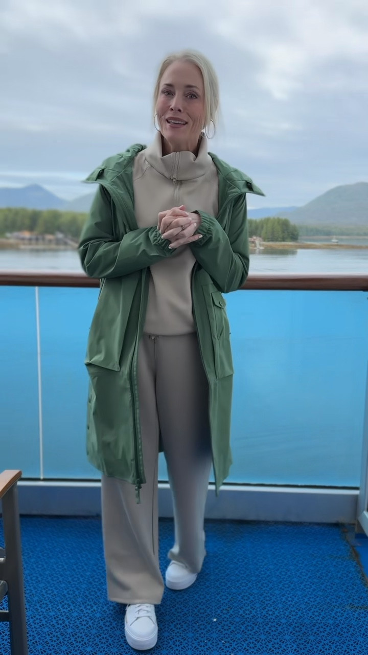 Today's OOTD is all about staying cozy in these cooler temps. 

I'm wearing this fabulous matching lounge set from Amazon in a size medium. It's versatile enough to zip all the way up for a turtleneck look or leave open for a chic collared V-neck. On top, I've layered it with a longer, lightweight rain jacket in a size large, perfect for those drizzly Alaskan days. 

Paired it all with my Nike Legacy Court Lifts and my go-to everyday jewelry for a touch of sparkle. 

Feeling cozy, comfy, and ready to explore!

#LTKVideo #LTKTravel #LTKStyleTip