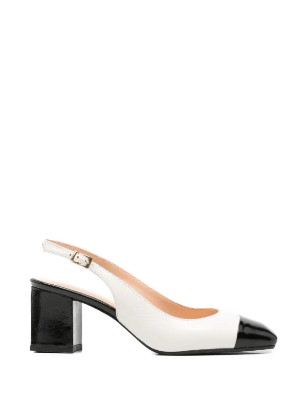 two-tone slingback pumps | Farfetch Global
